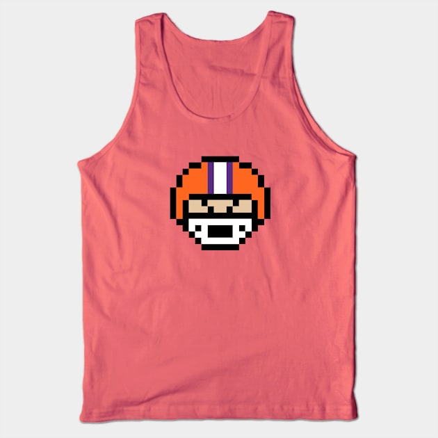 8-Bit Helmet - Clemson Tank Top by The Pixel League